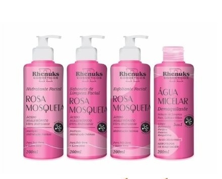 KIT SKIN CARE-ROSA MOSQUETA 4 PECAS - RHENUKS 200ML