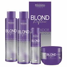 KIT CAPILAR BLOND REFLEX MATIZADOR 4 PECAS- RHENUKS 400G