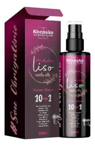 SPRAY CAPILAR MEU LISO PROTETOR TÉRMICO 10 EM 1- RHUNUKS 200ml