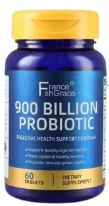 SUPLEMENTO IMUNITÁRIO GASTROINTESTINAL - 900 BILLION PROBIOTIC- FRANCE FISHGRACE 500mg