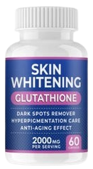 SKIN WHITENING GLUTATHIONE- SUPLEMENTO ULTRA CLAREADOR E ANTIENVELHECIMENTO - FRANCE FISHGRACE- 2000mg