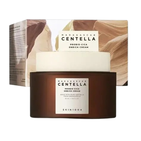 CREME FACIAL INTENSIVO COM PROBIOTICOS REPARADOR E NUTRITIVO - SKIN10004 MADAGASCAR CENTELLA PROBIO-CICA ENRIC CREAM- 50ml