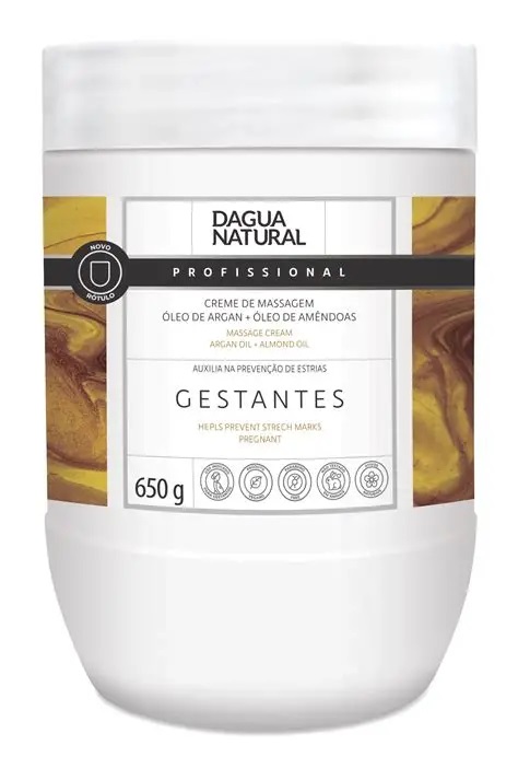 CREME DE MASSAGEM ARGAN E AMENDOAS -DAGUA NATURAL 650g