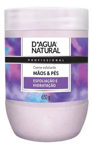 CREME DE ESFOLIACAO MAOS E PES- DAGUA NATURAL 500g