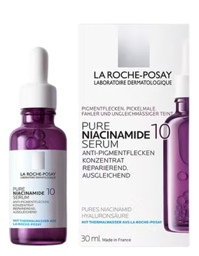 SERUM CONCENTRADO ANTIMANHAS E ILUMINADOR - LA ROCHE-POSAY PURE NIACINAMIDE 10 SERUM- 30ml