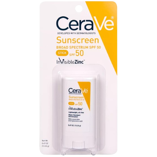 PROTETOR SOLAR EM BASTAO - CERAVE SUNSCREEN BROAD SPECTRUM SPF 50 STICK INVISIBLEZINC - 13.32g
