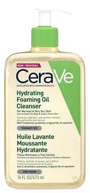 OLEO DE LIMPEZA FACIAL HIDRATANTE- CERAVE HYDRATING FOAMING OIL CLEANSER HUILE LAVANTE MOUSSANTE HYDRATANTE - 473ml