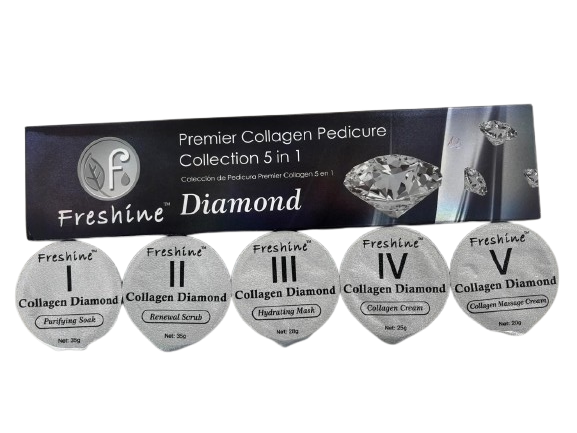 KIT SPA DIAMANTE DOS PES 5 EM 1 - FRESHINE PREMIER COLLAGEN PEDICURE COLLECTION 5 IN 1 DIAMOND