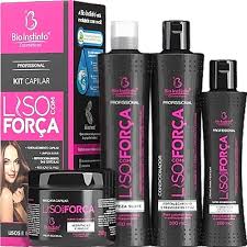 [KIT CAPILAR PROFISSIONAL LISO COM  FORCA 4 PECAS- BIO INSTINTO 300ml] KIT CAPILAR PROFISSIONAL LISO COM  FORÇA 4 PEÇAS- BIO INSTINTO 400G