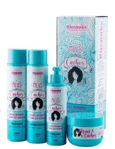 [KIT CAPILAR MEUS CACHOS 4 PECAS- RHENUKS 400G] KIT CAPILAR MEUS CACHOS 4 PECAS- RHENUKS 400G