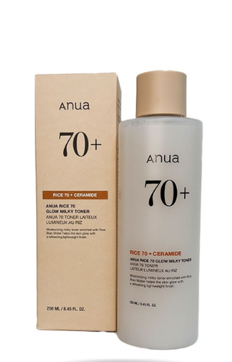 [TONICO LIQUIDO ILIMINADOR] TONICO LIQUIDO ILIMINADOR- 70+ ARROZ LEITOSO E HIDRATANTE- ANUA LACTEO - ANUA RICE 70 GLOW MILKY TONER -250ml