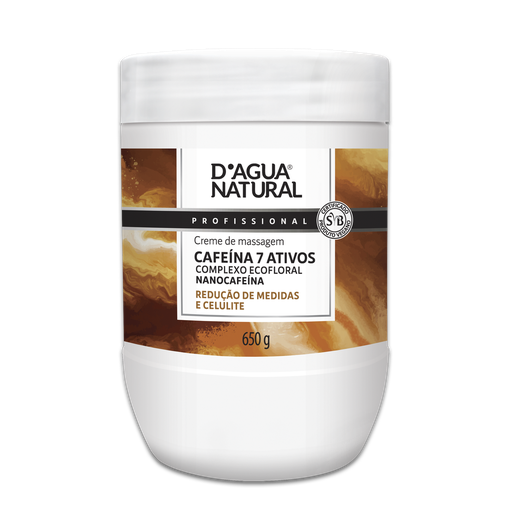[CREME DE MASSAGEM CAFEINA 7 ATIVOS -DAGUA NATURAL 650g] CREME DE MASSAGEM CAFEINA 7 ATIVOS -DAGUA NATURAL 650g