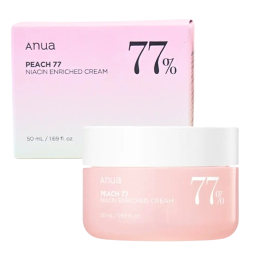 [CREME FACIAL DE PESSEGO E NIACINAMIDA- ANUA PEACH 77% NIACIN ENRIHED CREAM- 50ml] CREME FACIAL DE PESSEGO E NIACINAMIDA- ANUA PEACH 77% NIACIN ENRIHED CREAM- 50ml