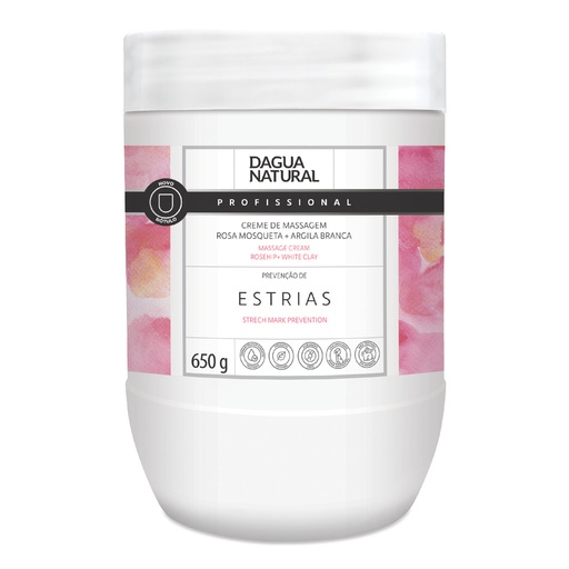 [CREME DE MASSAGEM ESTRIAS ROSA MOSQUETA -DAGUA NATURAL 650g] CREME DE MASSAGEM ROSA MOSQUETA -DAGUA NATURAL 650g