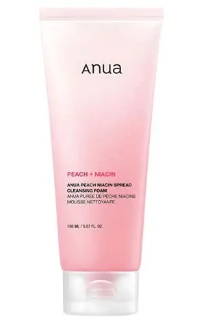 [ESPUMA DE LIMPEZA FACIAL ILUMINADORA E UNIFORMIZADORA - ANUA PEACH NIACIN SPREAD CLEANSING FOAM - 15] ESPUMA DE LIMPEZA FACIAL ILUMINADORA E UNIFORMIZADORA - ANUA PEACH NIACIN SPREAD CLEANSING FOAM - 150ml