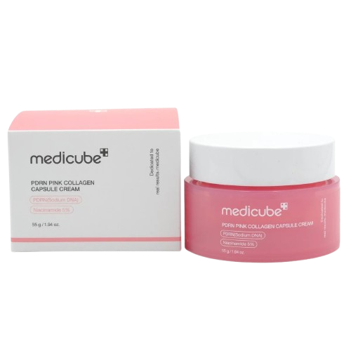 [CREME FACIAL EM CAPSULAS DE COLAGENO - MEDICUBE PDRN PINK COLLAGEN CAPSULE CREAM - 55g] CREME FACIAL EM CAPSULAS DE COLAGENO - MEDICUBE PDRN PINK COLLAGEN CAPSULE CREAM - 55g