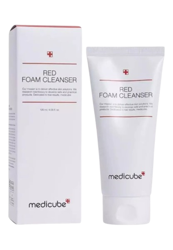 [ESPUMA DE LIMPEZA FACIAL - MEDICUBE RED FOAM CLEANSER - 120ml] ESPUMA DE LIMPEZA FACIAL - MEDICUBE RED FOAM CLEANSER - 120ml