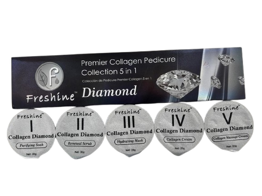 [KIT SPA DIAMANTE DOS PES 5 EM 1 - FRESHINE PREMIER COLLAGEN PEDICURE COLLECTION 5 IN 1 DIAMOND] KIT SPA DIAMANTE DOS PES 5 EM 1 - FRESHINE PREMIER COLLAGEN PEDICURE COLLECTION 5 IN 1 DIAMOND
